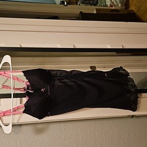 Black and pink teddy lingerie
